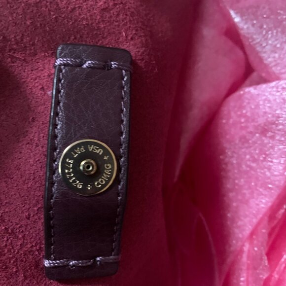 Coach Raspberry 58660 Derby Women's Large Shoulder Tote Bag GUC - Picture 6 of 13